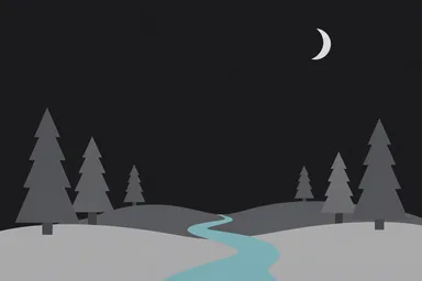 Minimal forest night theme
