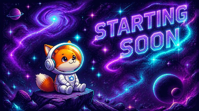 astronaut fox, deep space — stream overlay style sheet generated with AlertForge
