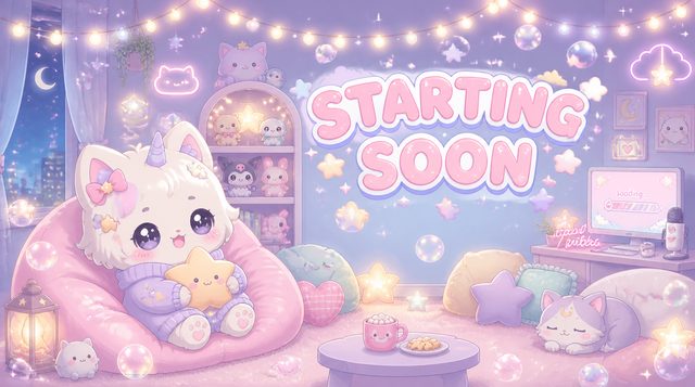 kawaii unicorn den — stream overlay style sheet generated with AlertForge