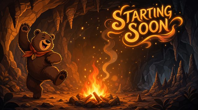 campfire bear cave — stream overlay style sheet generated with AlertForge