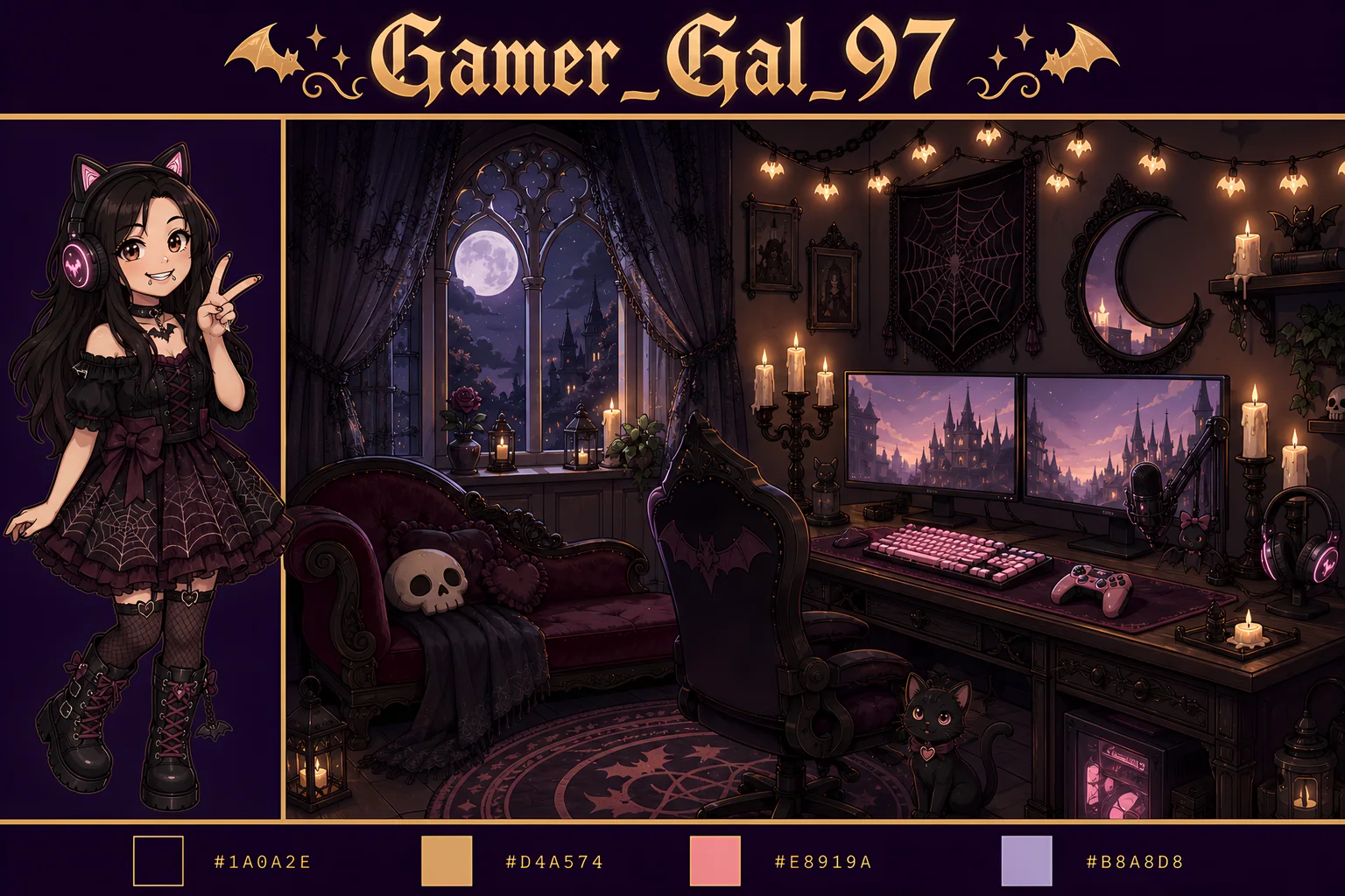 Gothic lofi room - sample generated with AlertForge
