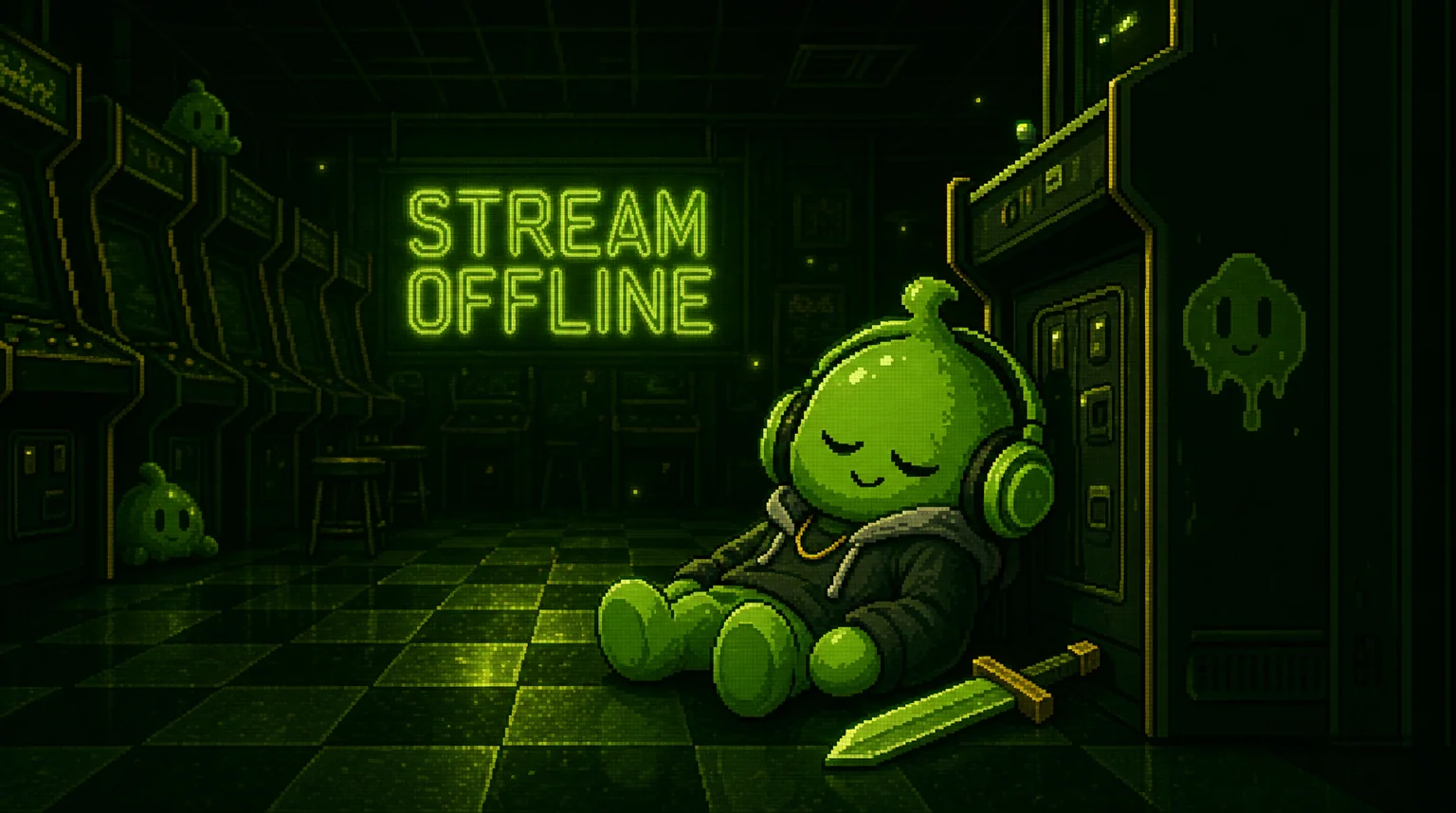 Green stream offline - sample generated with AlertForge
