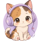 1-month subscriber badge — the plain cat portrait tier
