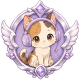 18-month subscriber badge — platinum tier with wings