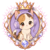 24-month subscriber badge — crowned radiant tier