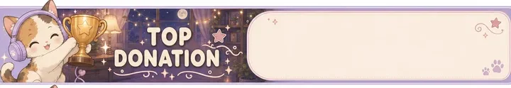 Top donation stream label from the pack