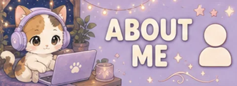 About me Twitch panel from the pack