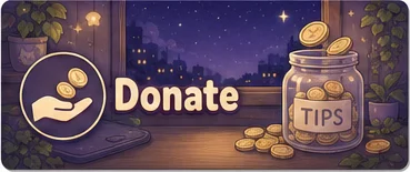 Donate Twitch panel from the same pack