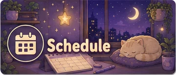 Schedule Twitch panel from the same pack